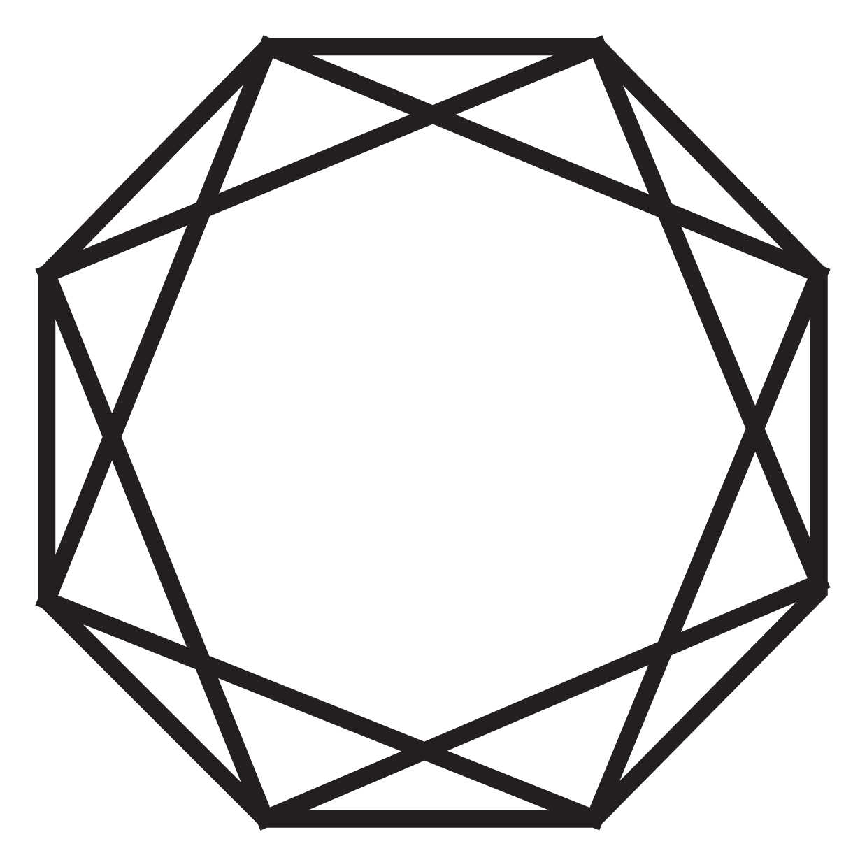 Восьмиугольник октаграмма